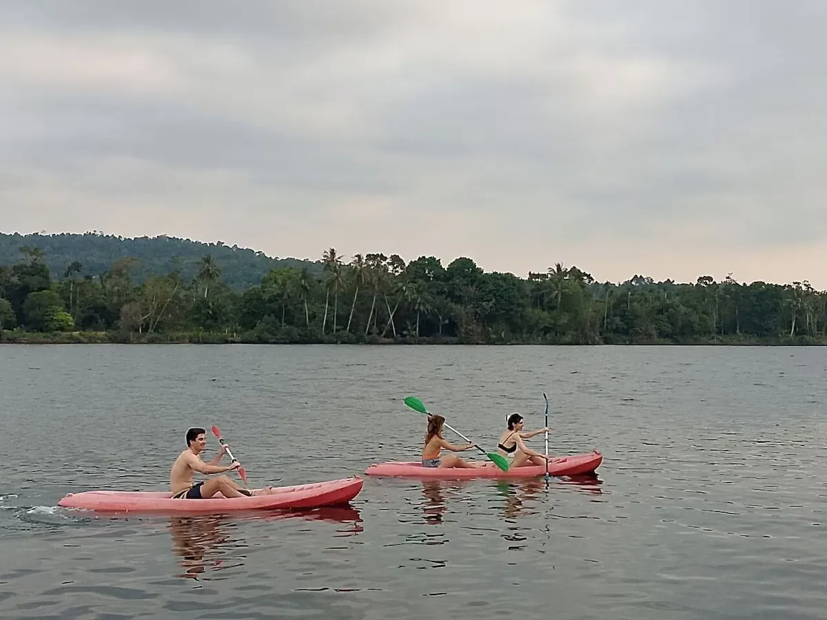 Kayaking with friends